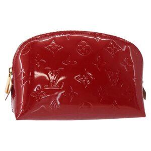 LOUIS VUITTON Monogram Vernis Pochette Pouch Rose Indian M90009 LV Auth 153657V